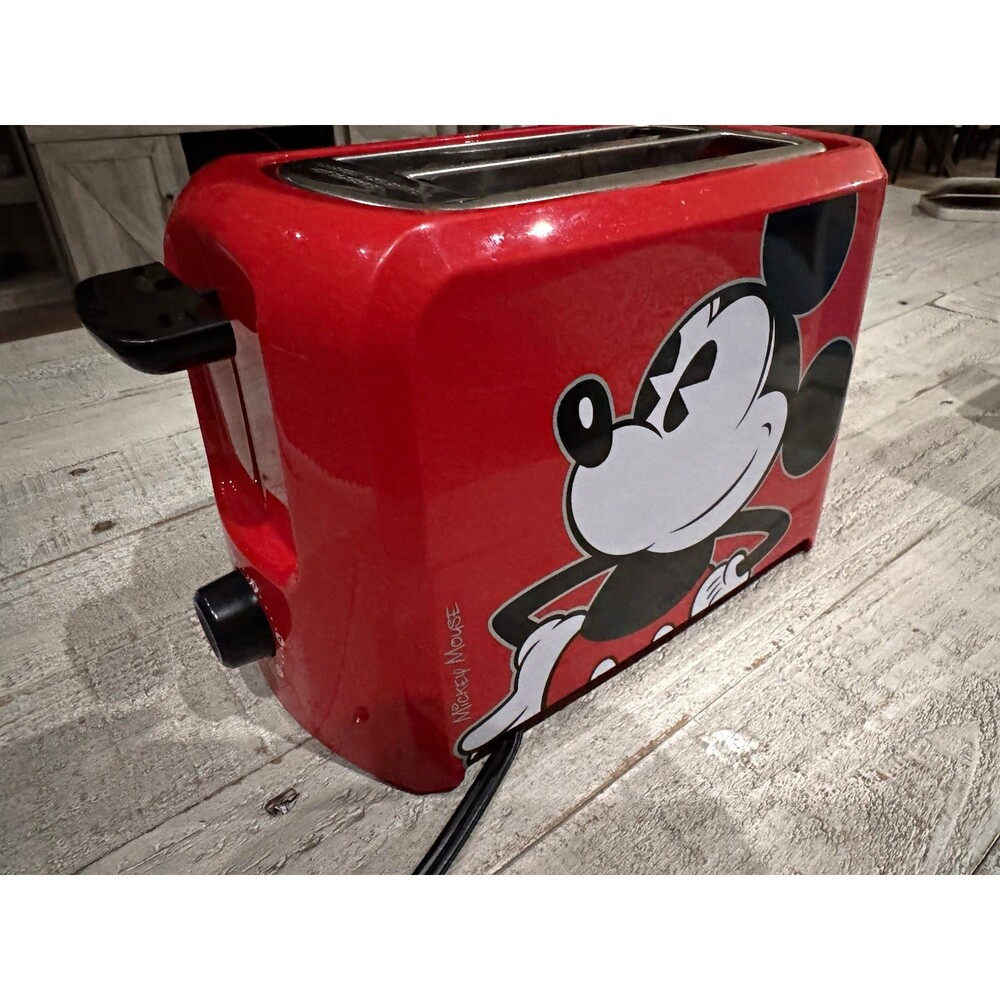 Disney Mickey Mouse DCM-21 Red 2-Slice Toaster 750W 120V 4-Setting Cancel